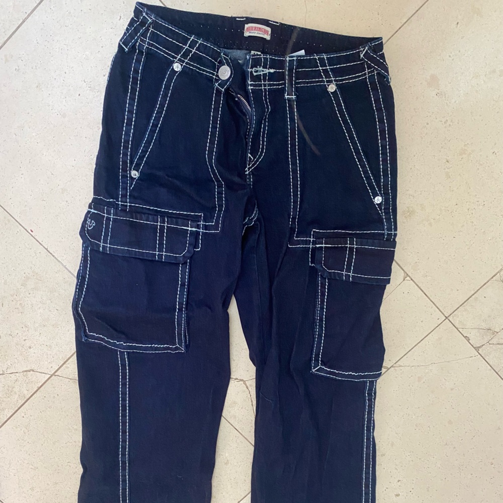 true religion jeans size 28 inverted stitching white stitching